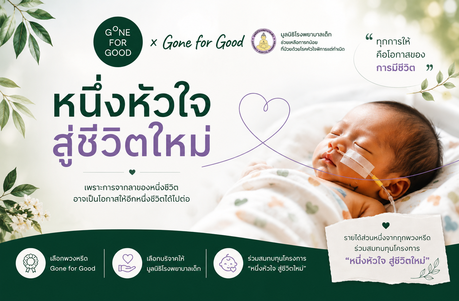 หนึ่งหัวใจ สู่ชีวิตใหม่ x Gone for Good